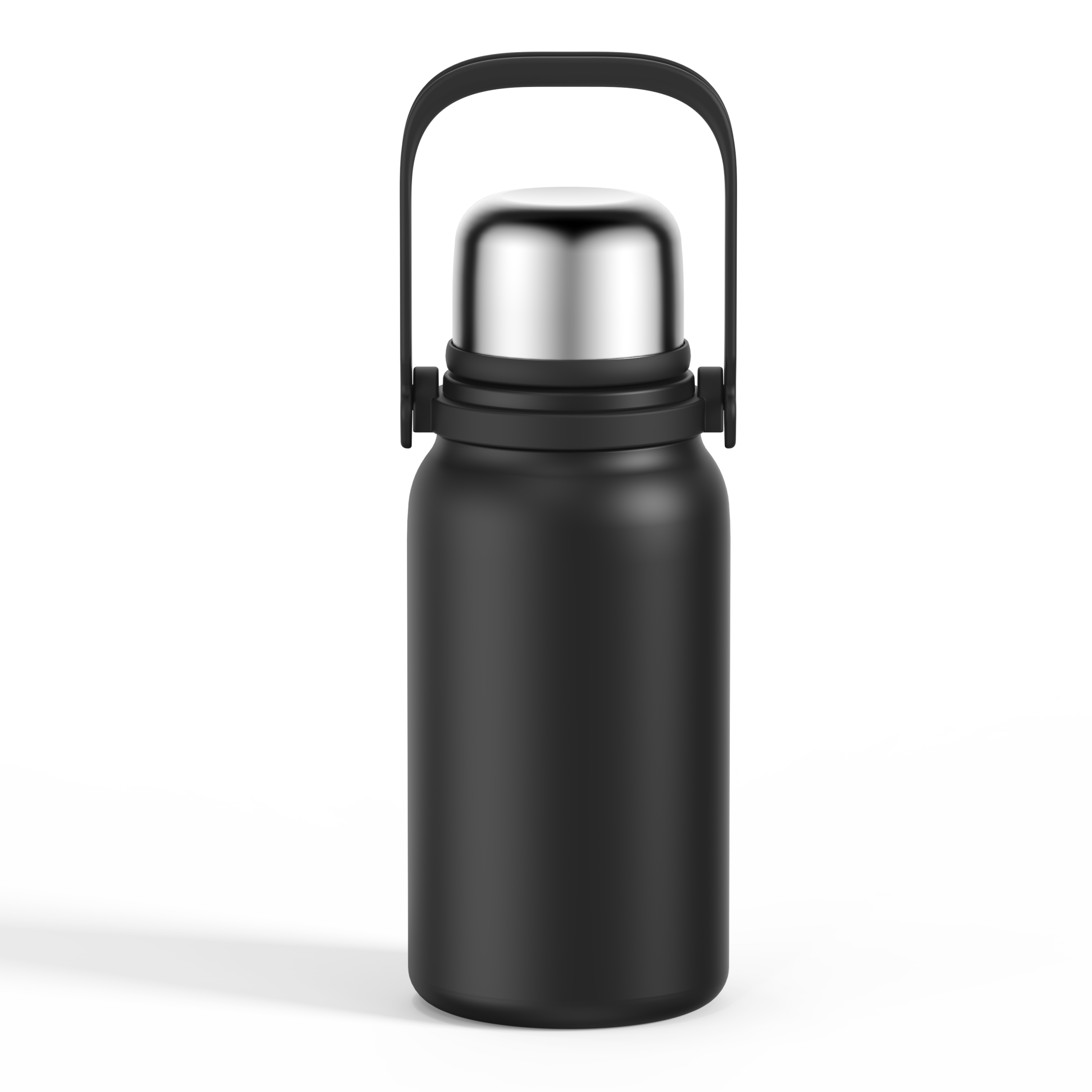 Vacuum Bottle With Push Button Stopper