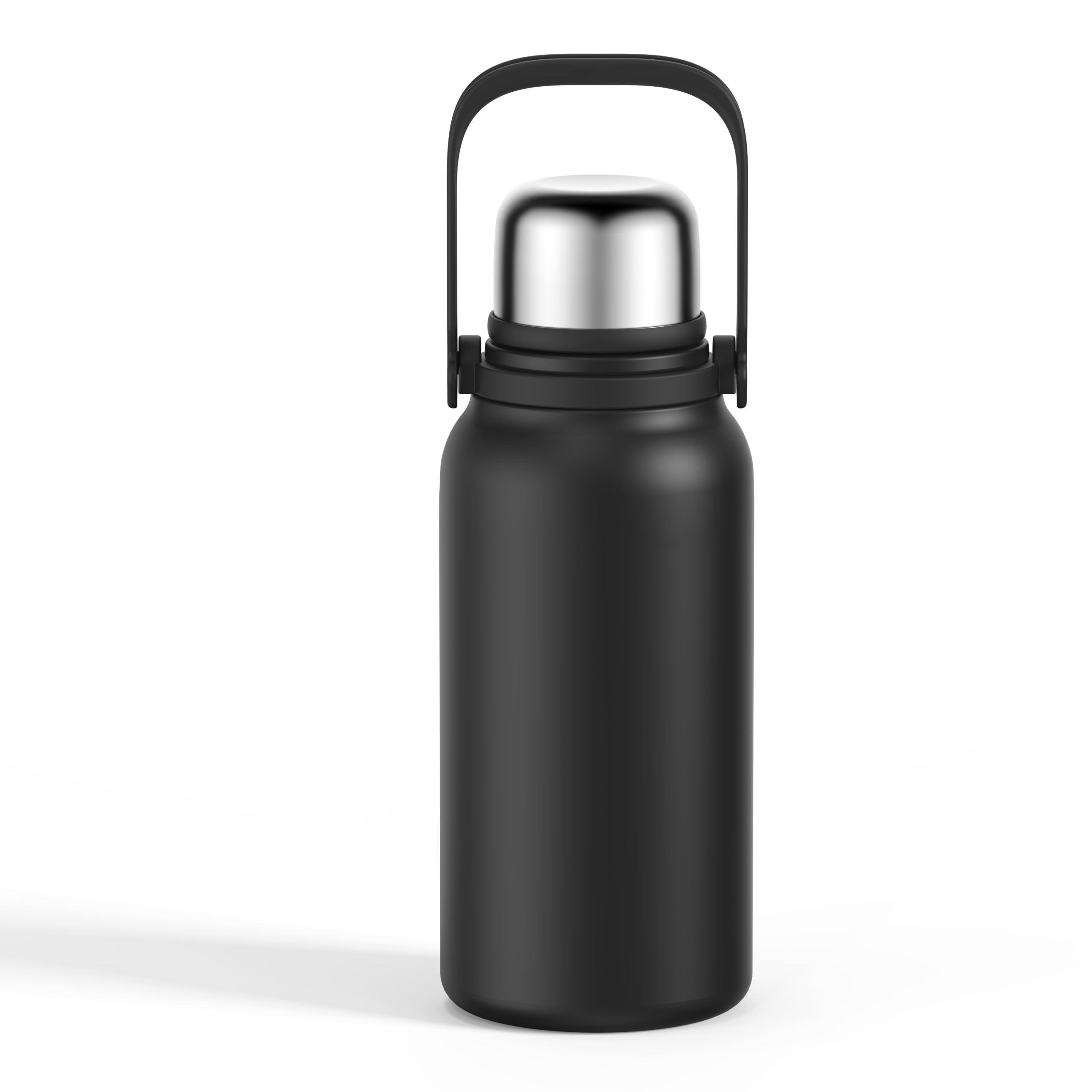 Vacuum Bottle With Push Button Stopper