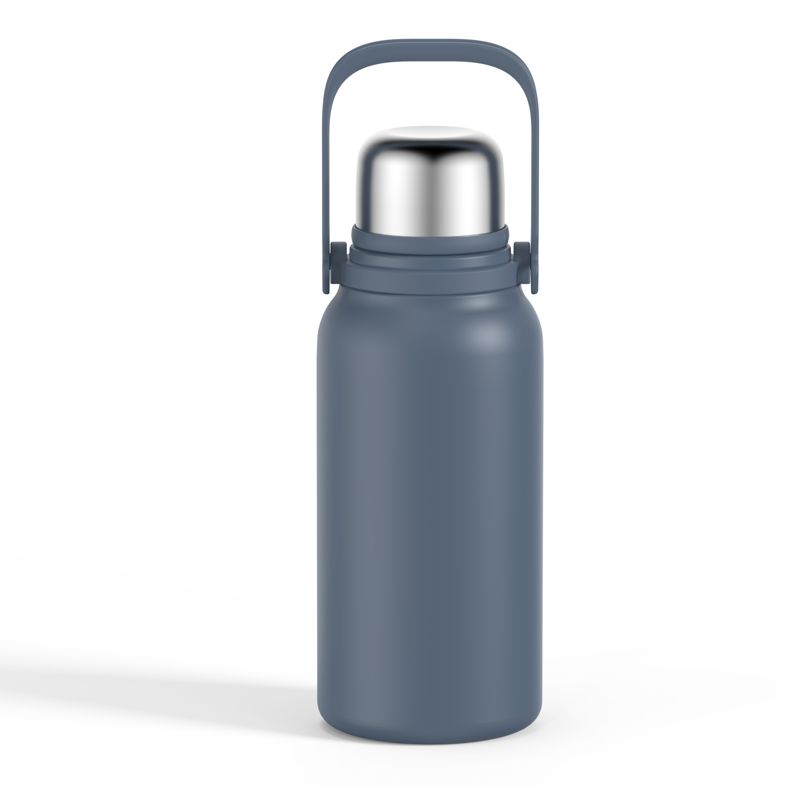 Vacuum Bottle With Push Button Stopper