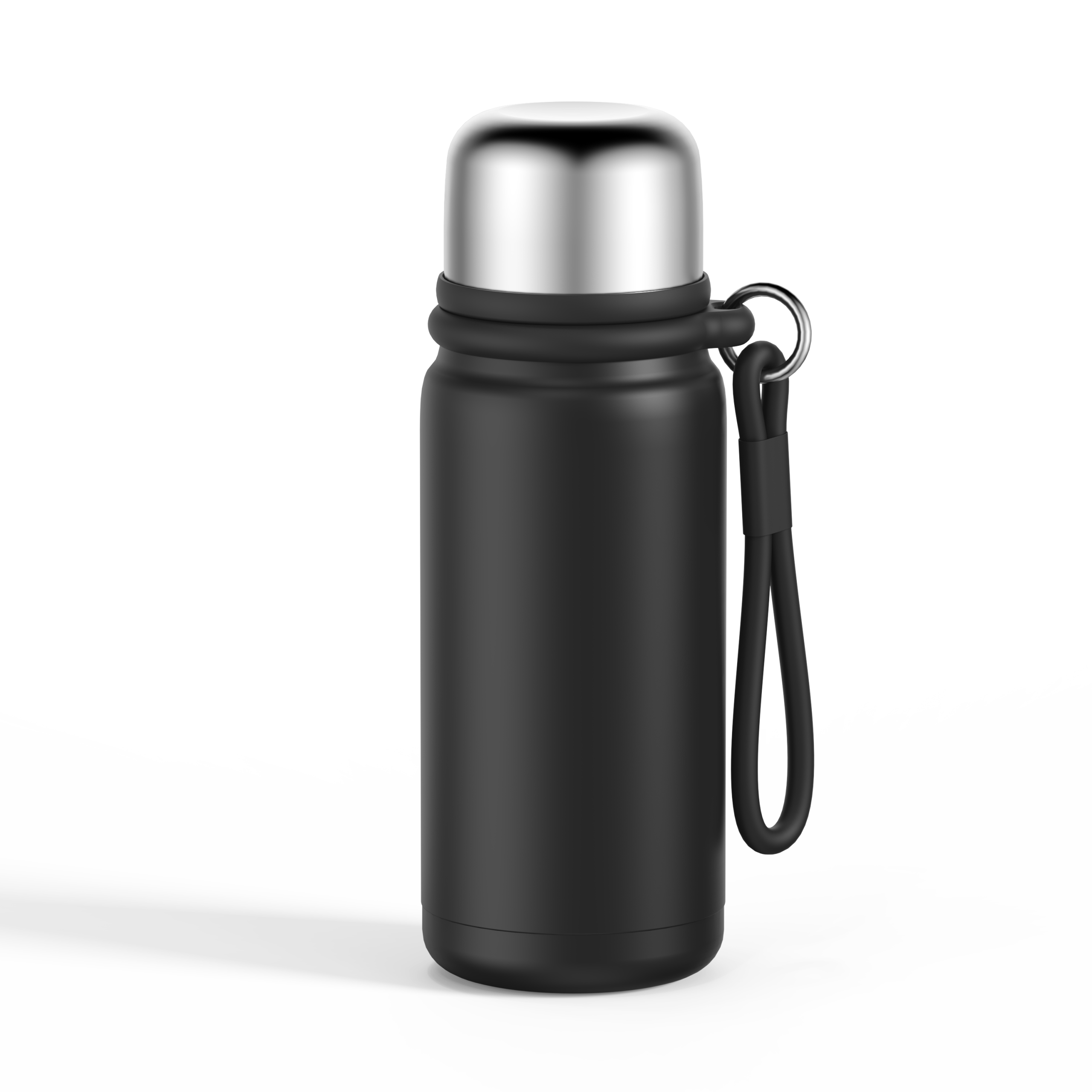Vacuum Bottle With Push Button Stopper