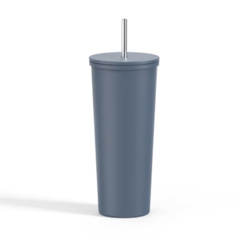 Insulated SS Coffee Mug With Straw